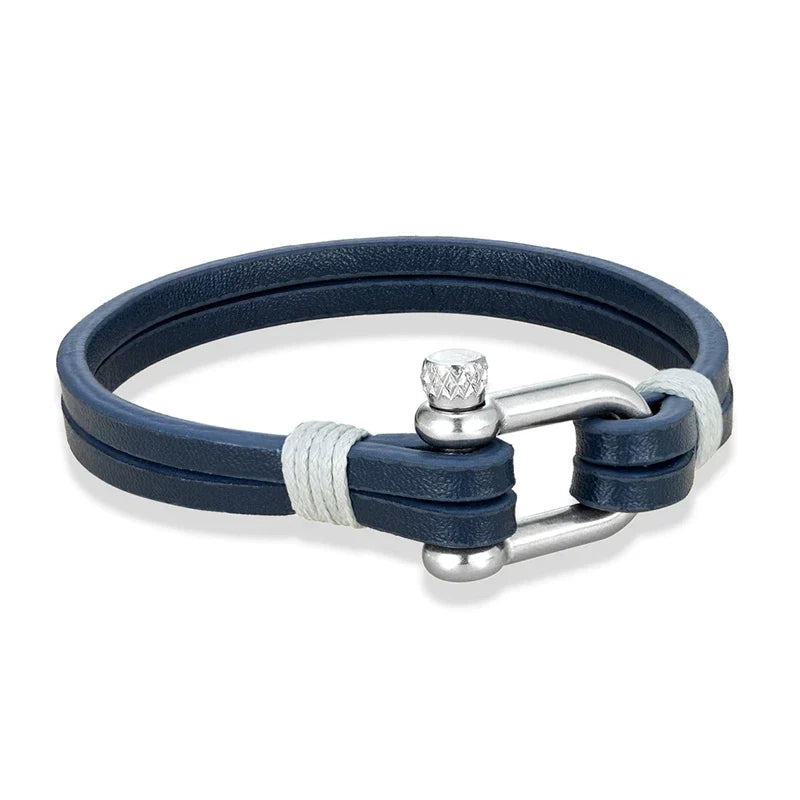 Stainless Steel U-Shaped Buckle Bracelet